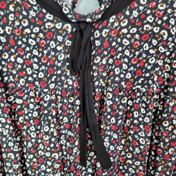 Miss Selfridge Micro Floral Pattern Flowy Blouse Fashion Top Women's Size US 4 - Picture 5 of 13